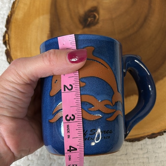 Agiftcorp Blue Stoneware Mug Gulf Shores Alabama 12 ounces - Picture 7 of 7